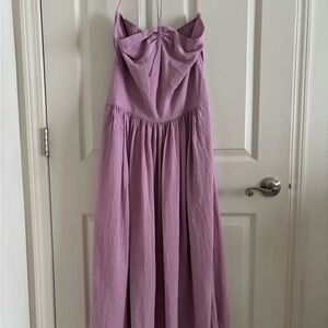 Vince Purple Spaghetti Strap Midi Dress NWT